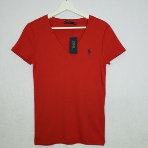 NWT🔥Red Polo Ralph Lauren Blouse